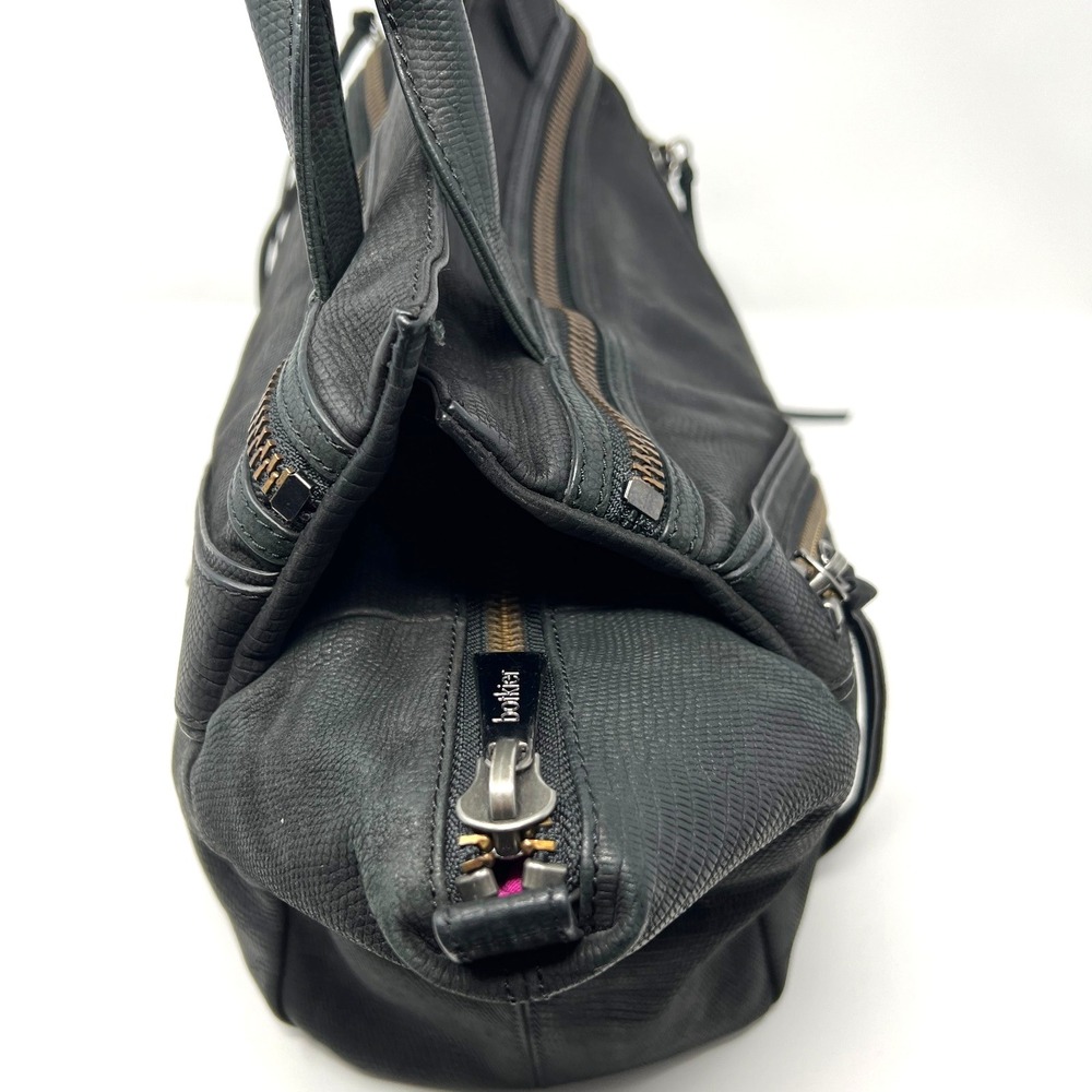 BOTKIER‎ Soft Black Leather TRIGGER Stud Satchel Shoulder Bag - Picture 7 of 11